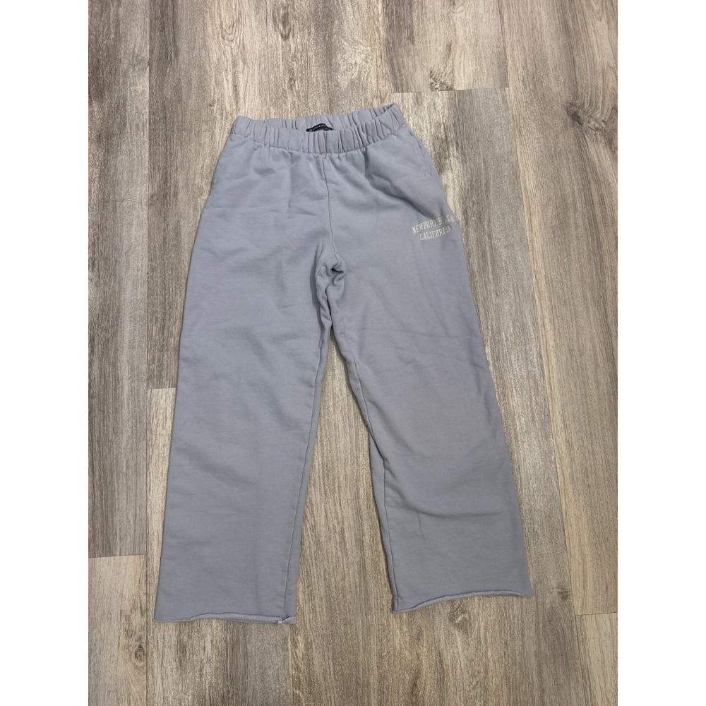 Brandy Melville Newport Beach California Wide Leg Sweatpants Light Blue One Size